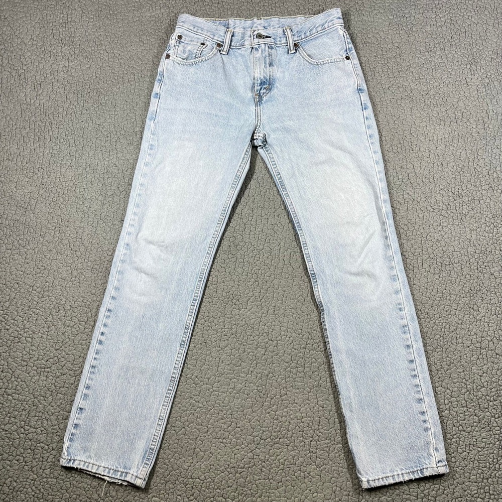 Levis 511 Slim Fit Jeans Mens W30 L30 Light Wash Blue Denim 04511-2939